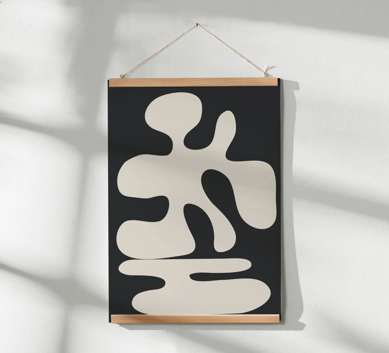 Modern Abstract Shapes 1 poster by Nadjaa