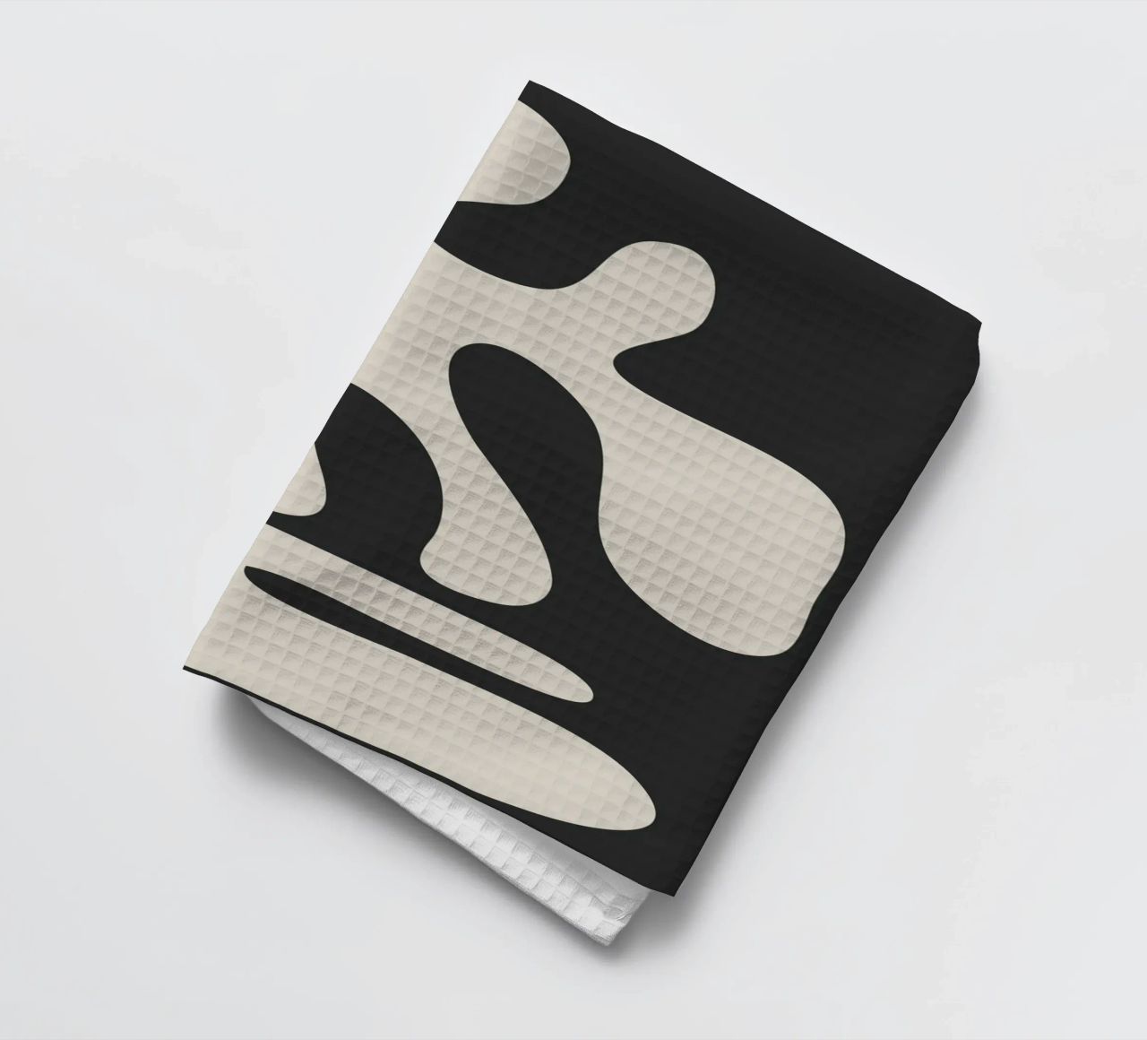 Modern Abstract Shapes 1 tea towel by Nadjaa
