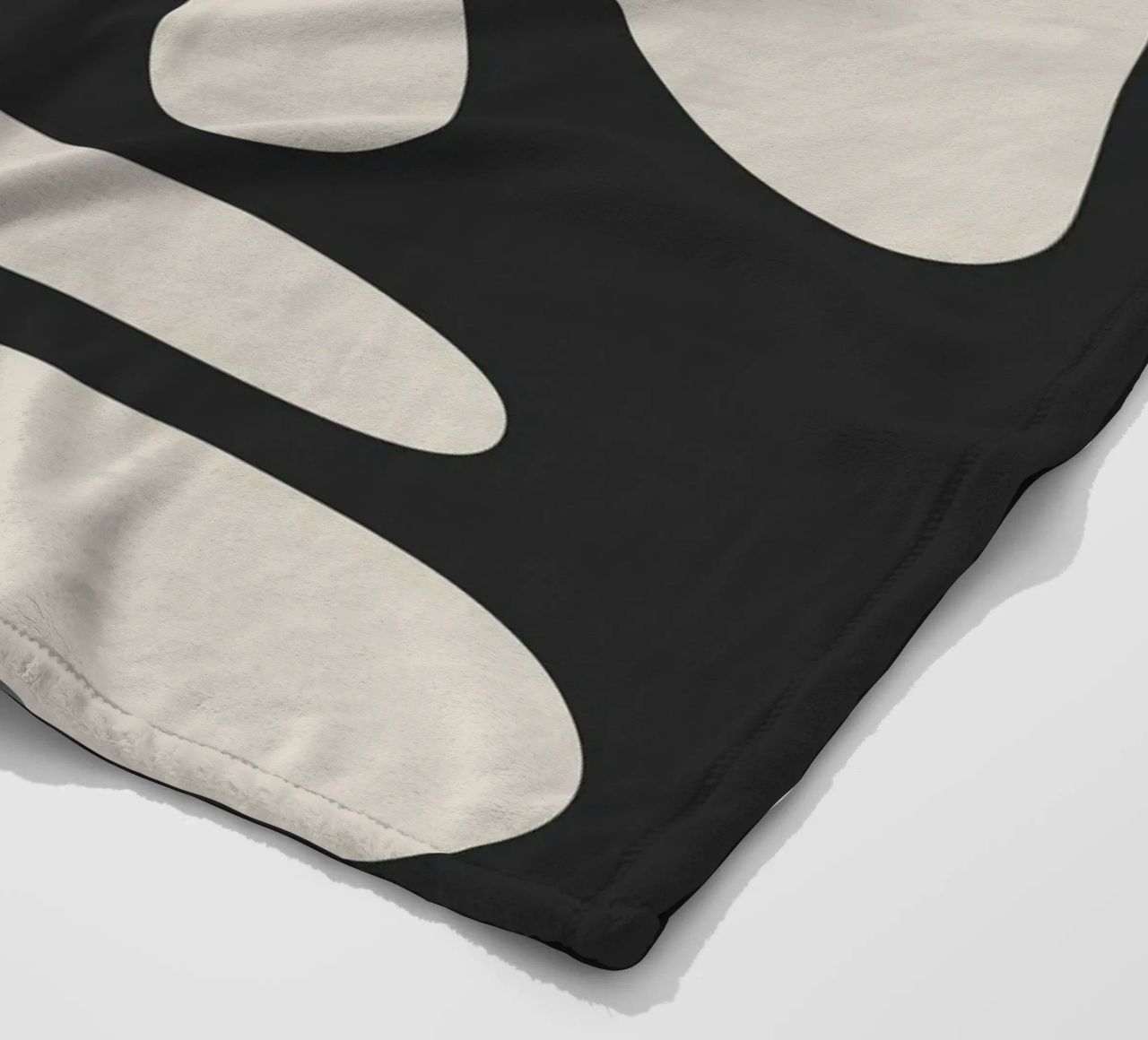 Modern Abstract Shapes 1 fleece blanket by Nadjaa