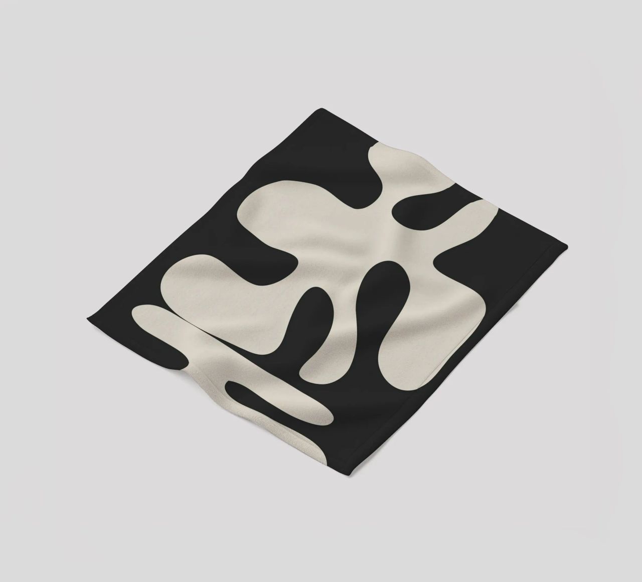 Modern Abstract Shapes 1 fleece blanket by Nadjaa