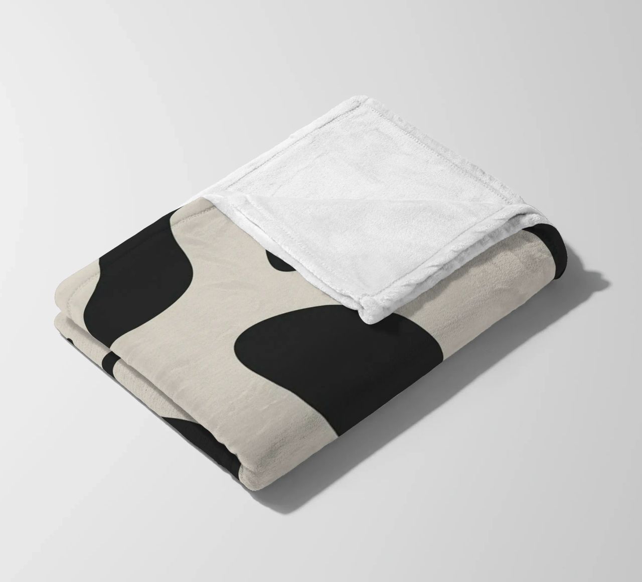 Modern Abstract Shapes 1 fleece blanket by Nadjaa