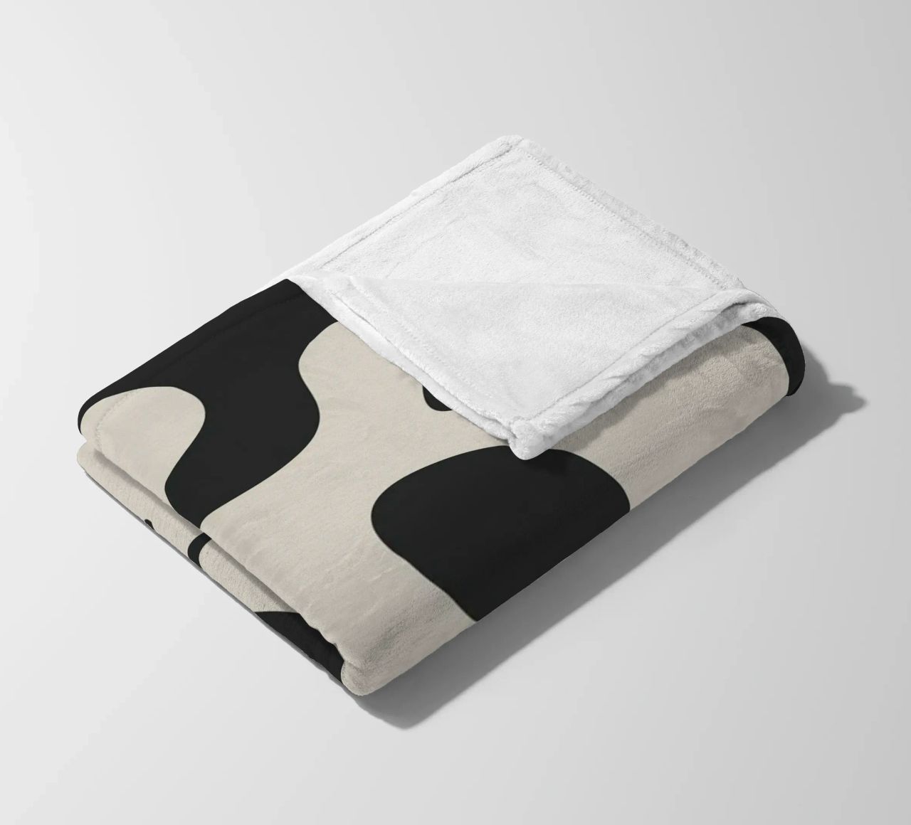 Modern Abstract Shapes 1 fleece blanket by Nadjaa
