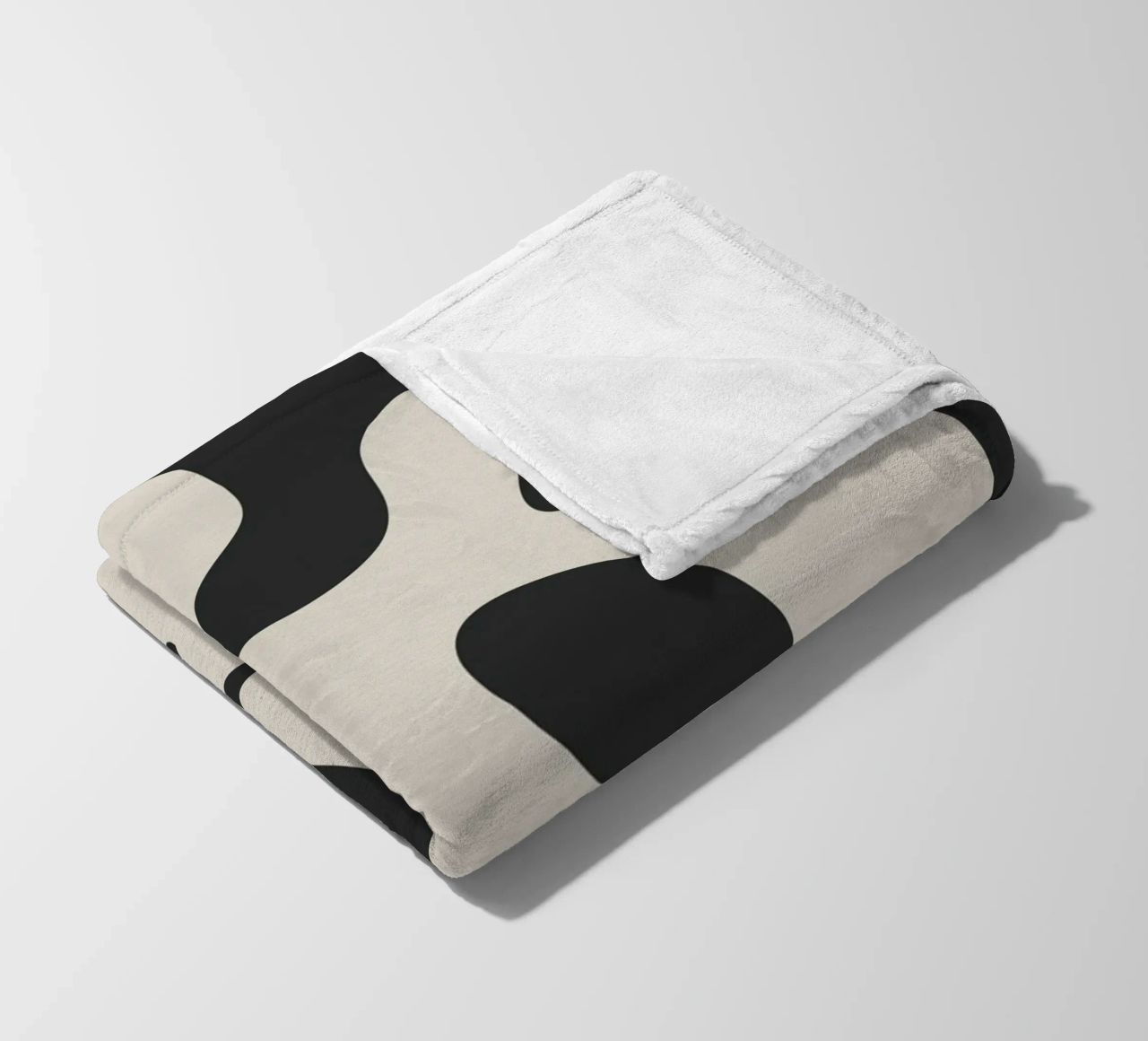 Modern Abstract Shapes 1 fleece blanket by Nadjaa