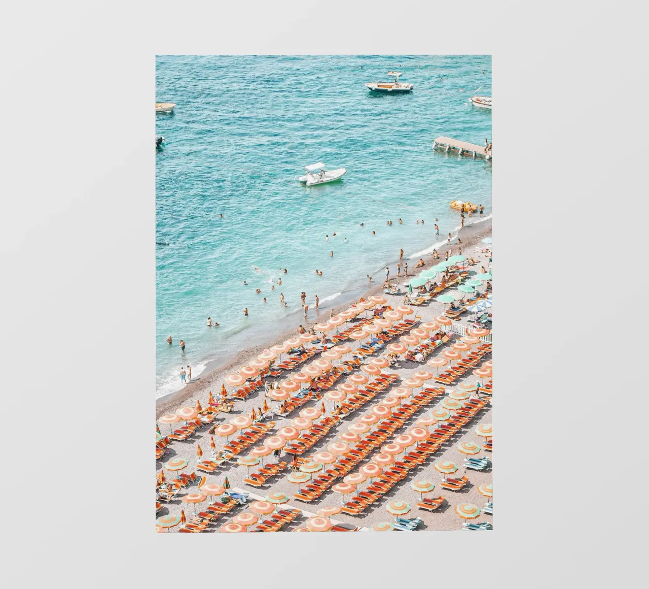Positano Colourful Beach Scene pellicola backlit da GraceDigitalArtCo