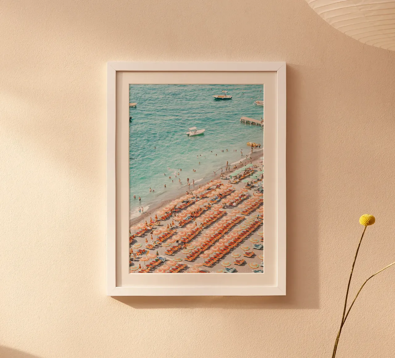Positano Colourful Beach Scene carta hahnemühle da GraceDigitalArtCo