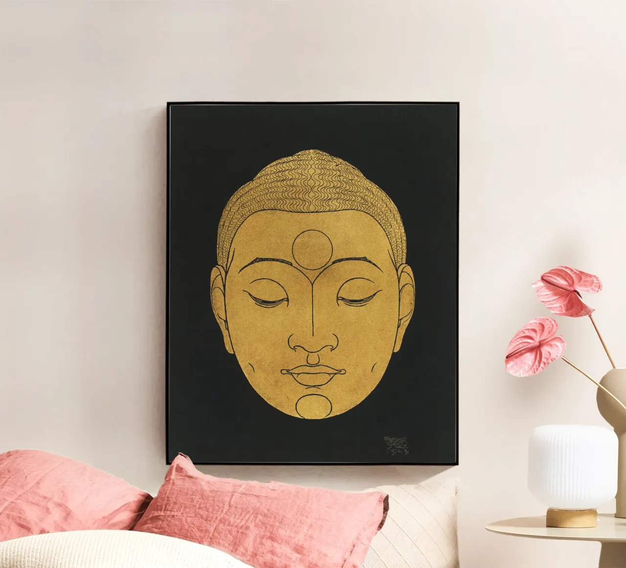 Testa di Buddha (1943) di Reijer Stolk plexiglass da Venus Art