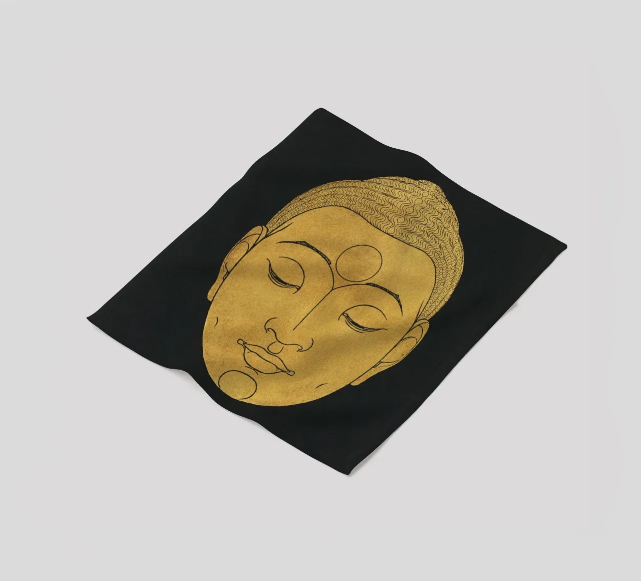 Testa di Buddha (1943) di Reijer Stolk coperta in pile da Venus Art