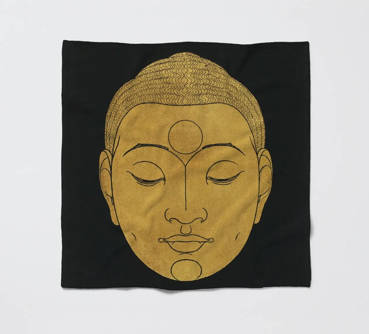 Testa di Buddha (1943) di Reijer Stolk coperta in pile da Venus Art