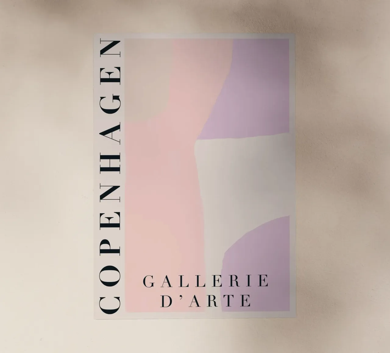 Copenhagen Pastel Abstract Art pellicola backlit da GraceDigitalArtCo