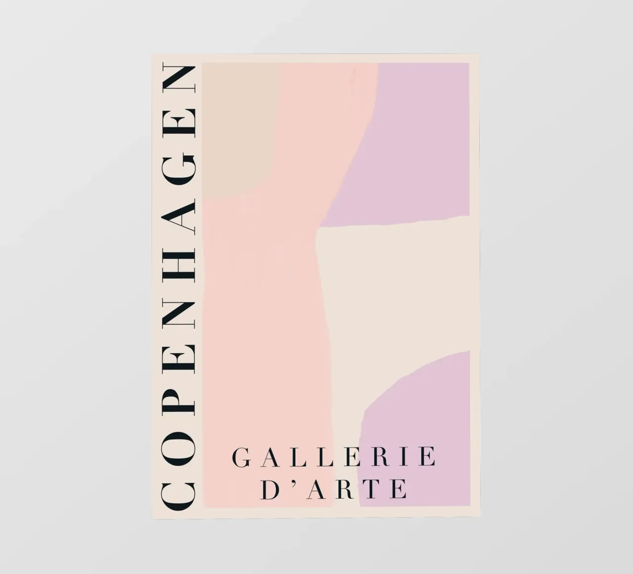 Copenhagen Pastel Abstract Art pellicola backlit da GraceDigitalArtCo