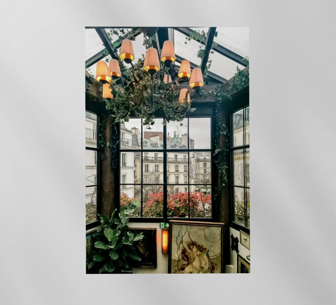 Paris Window View pellicola backlit da GraceDigitalArtCo