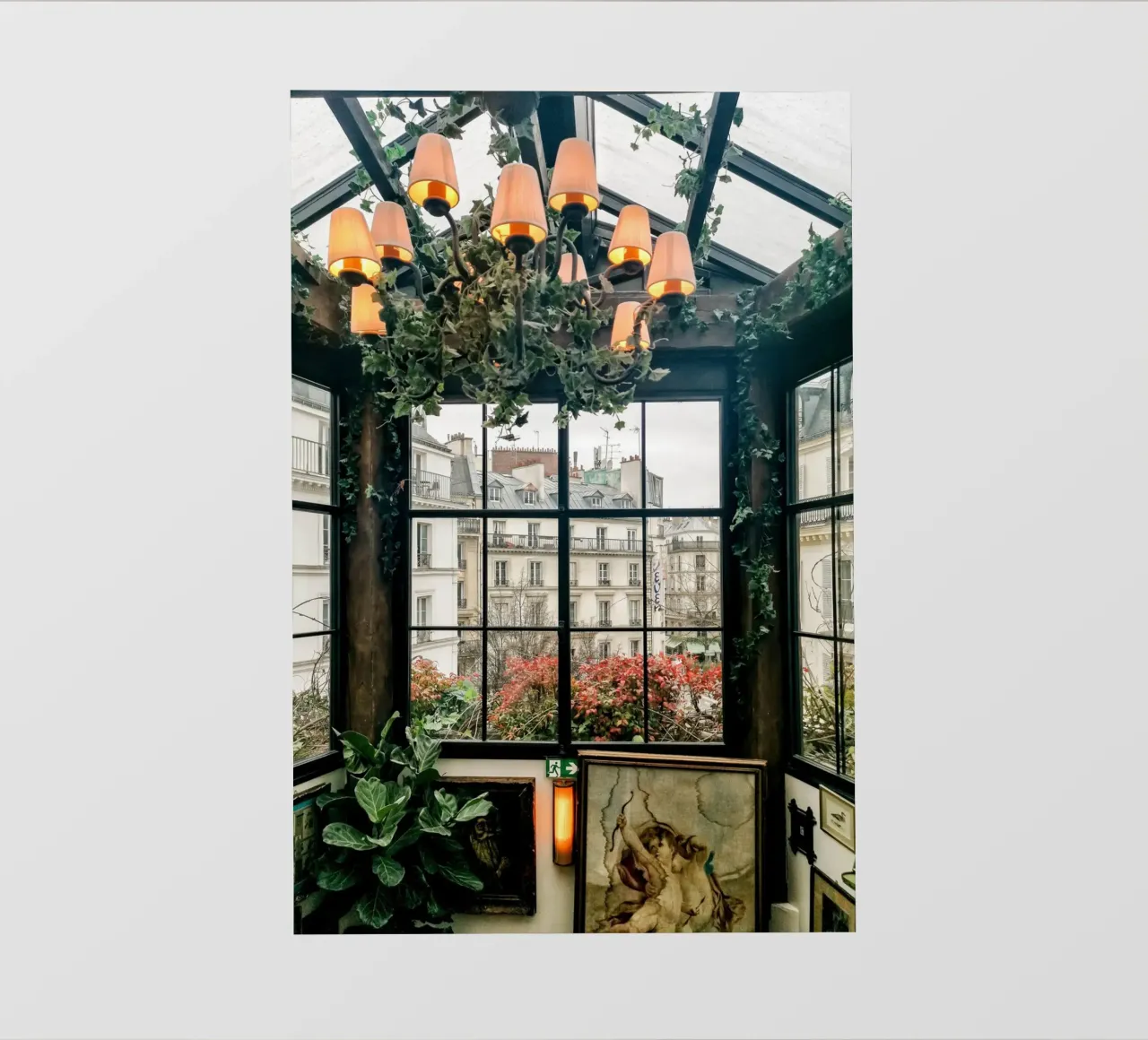 Paris Window View pellicola backlit da GraceDigitalArtCo