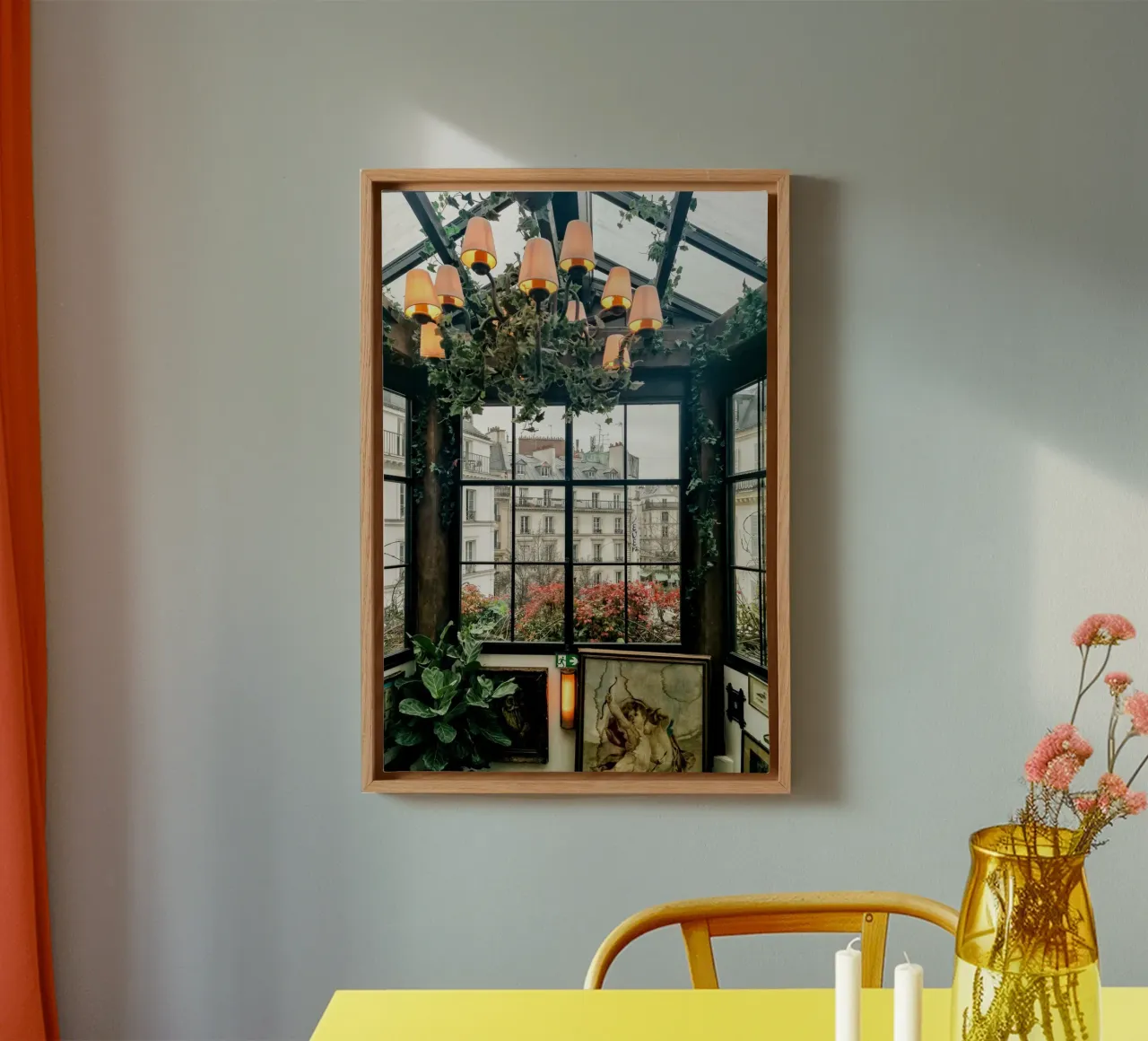 Paris Window View tela da GraceDigitalArtCo