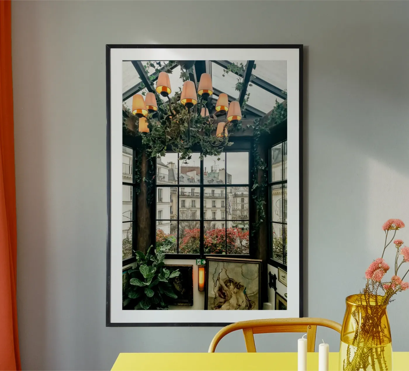 Paris Window View Poster von GraceDigitalArtCo