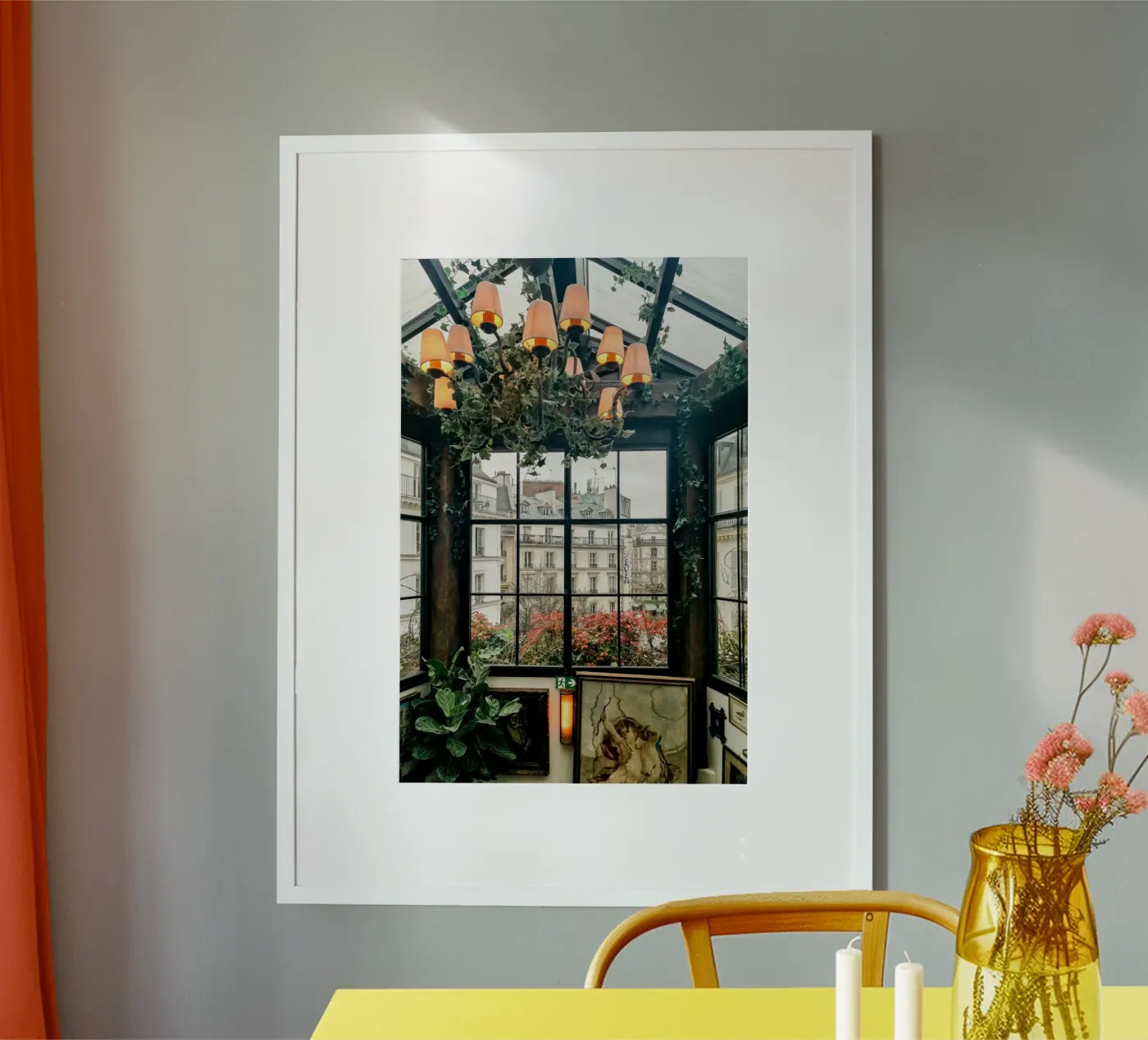 Paris Window View Poster von GraceDigitalArtCo