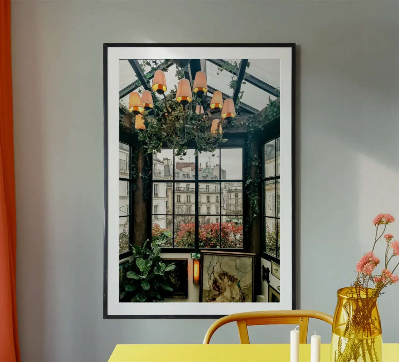 Paris Window View carta hahnemühle da GraceDigitalArtCo