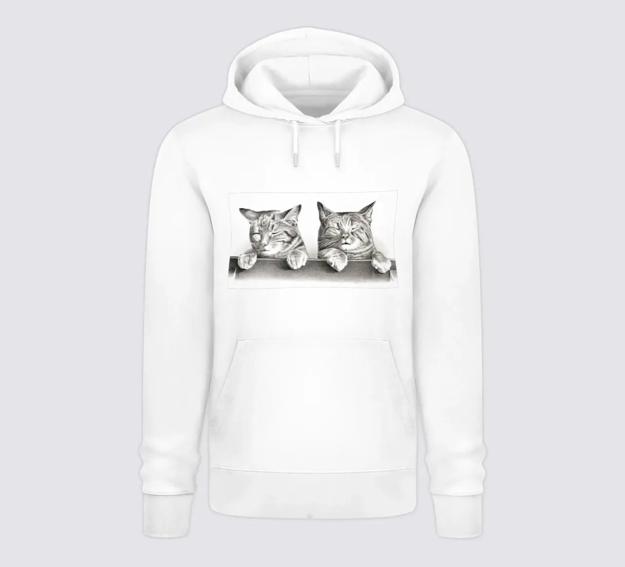 Gatti di Thomas Hunter felpa con cappuccio da Venus Art