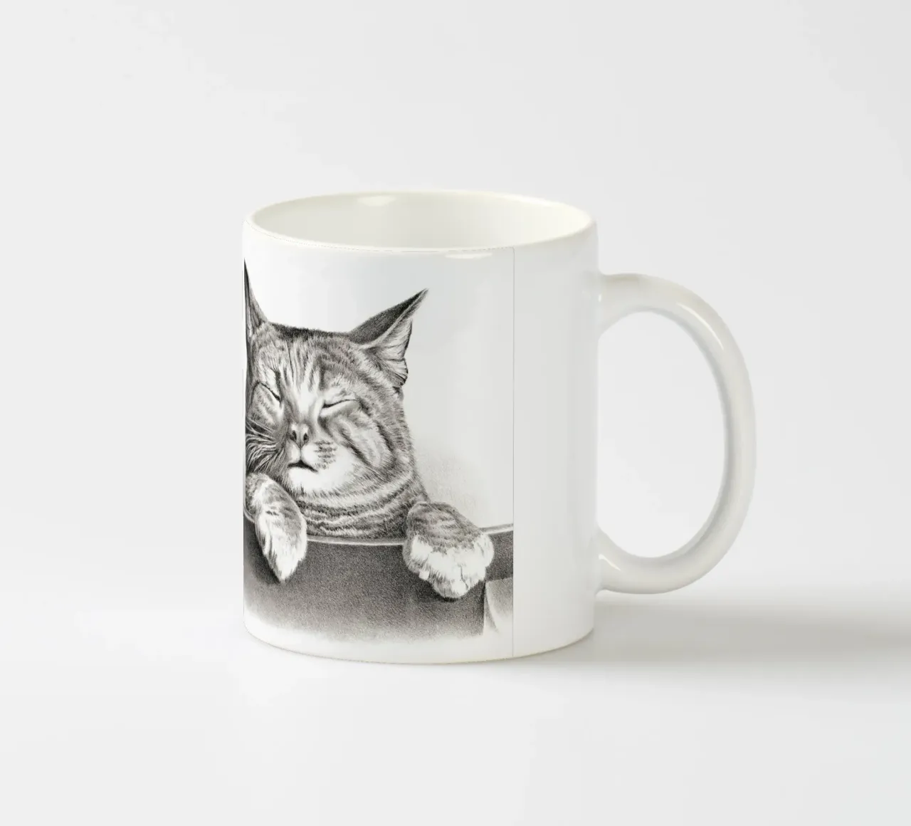Gatti di Thomas Hunter tazza in ceramica da Venus Art