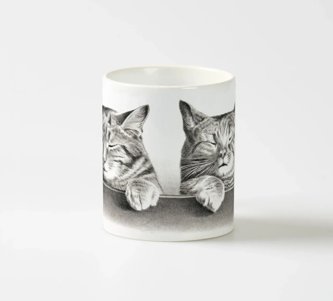 Gatti di Thomas Hunter tazza in ceramica da Venus Art