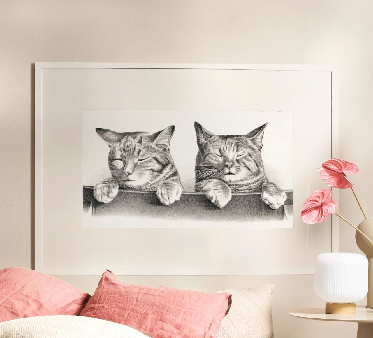 Katzen von Thomas Hunter Poster von Venus Art