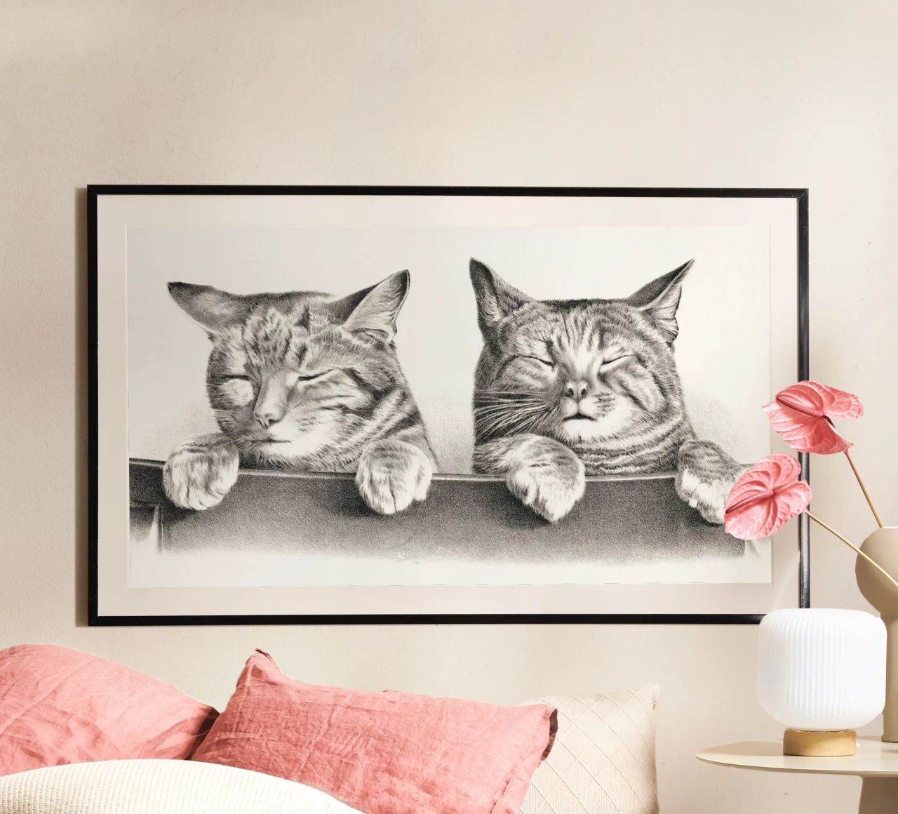 Katzen von Thomas Hunter Poster von Venus Art