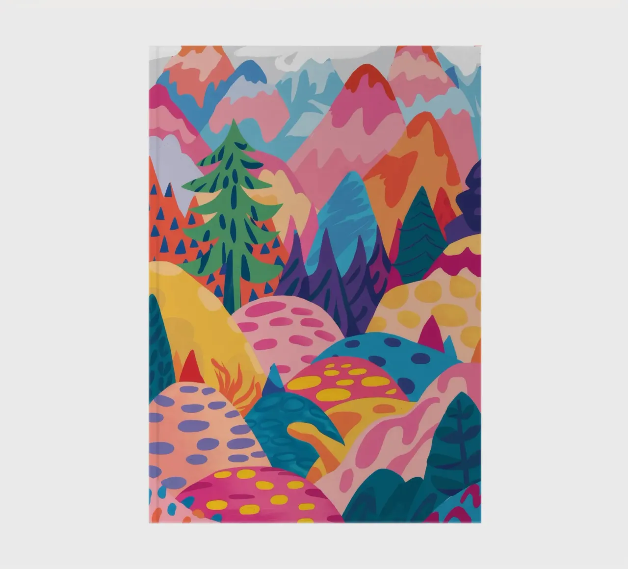 Abstract Mountainscape Colors notebook by Chroma Haven