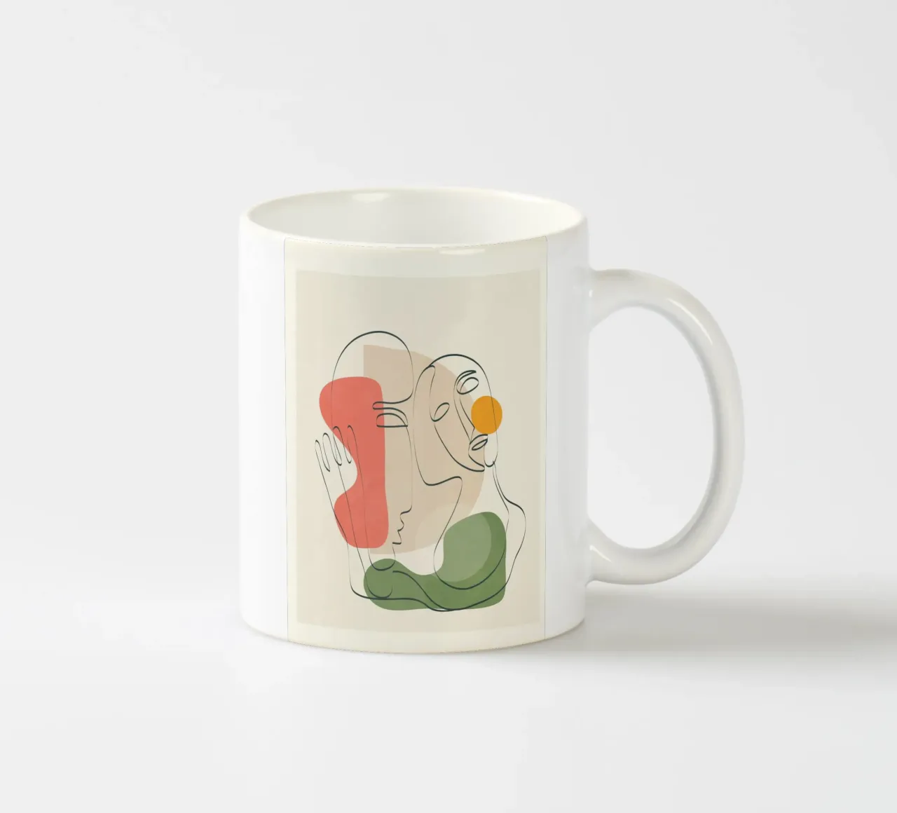 Abstract Sunset Portrait 01 tazza in ceramica da Flow Line