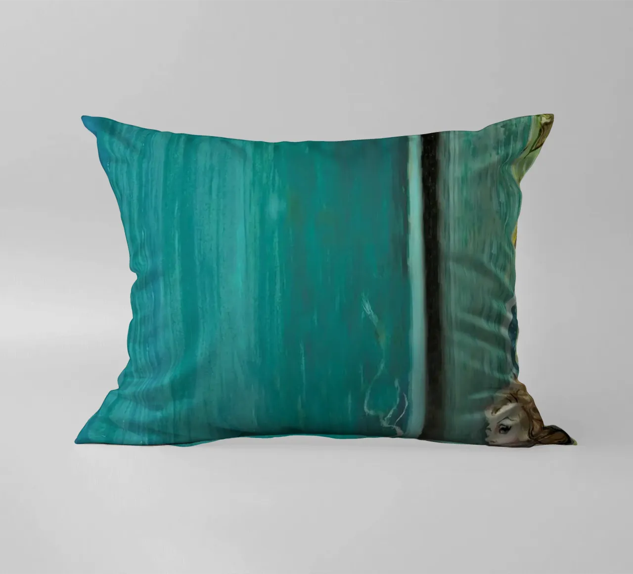 I'm Exhausted By How Stupid decorative cushion by Gallery Print and Art Limited