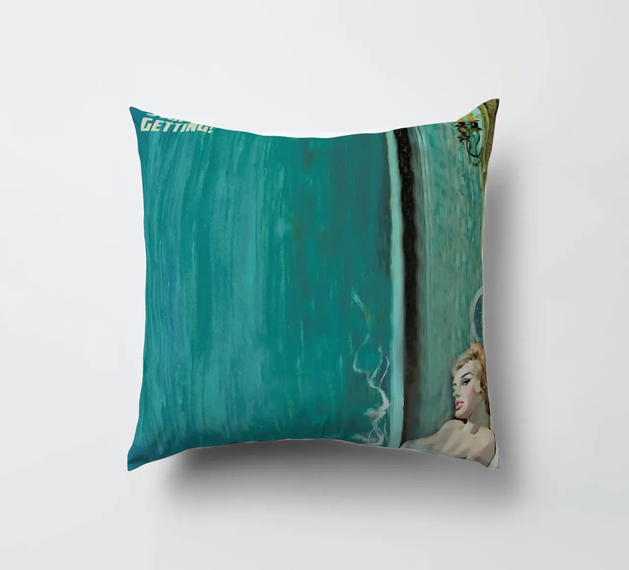 I'm Exhausted By How Stupid cuscino da Gallery Print and Art Limited