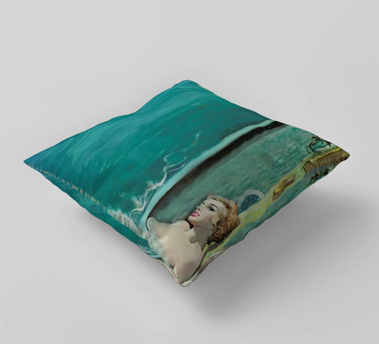 I'm Exhausted By How Stupid cuscino da Gallery Print and Art Limited