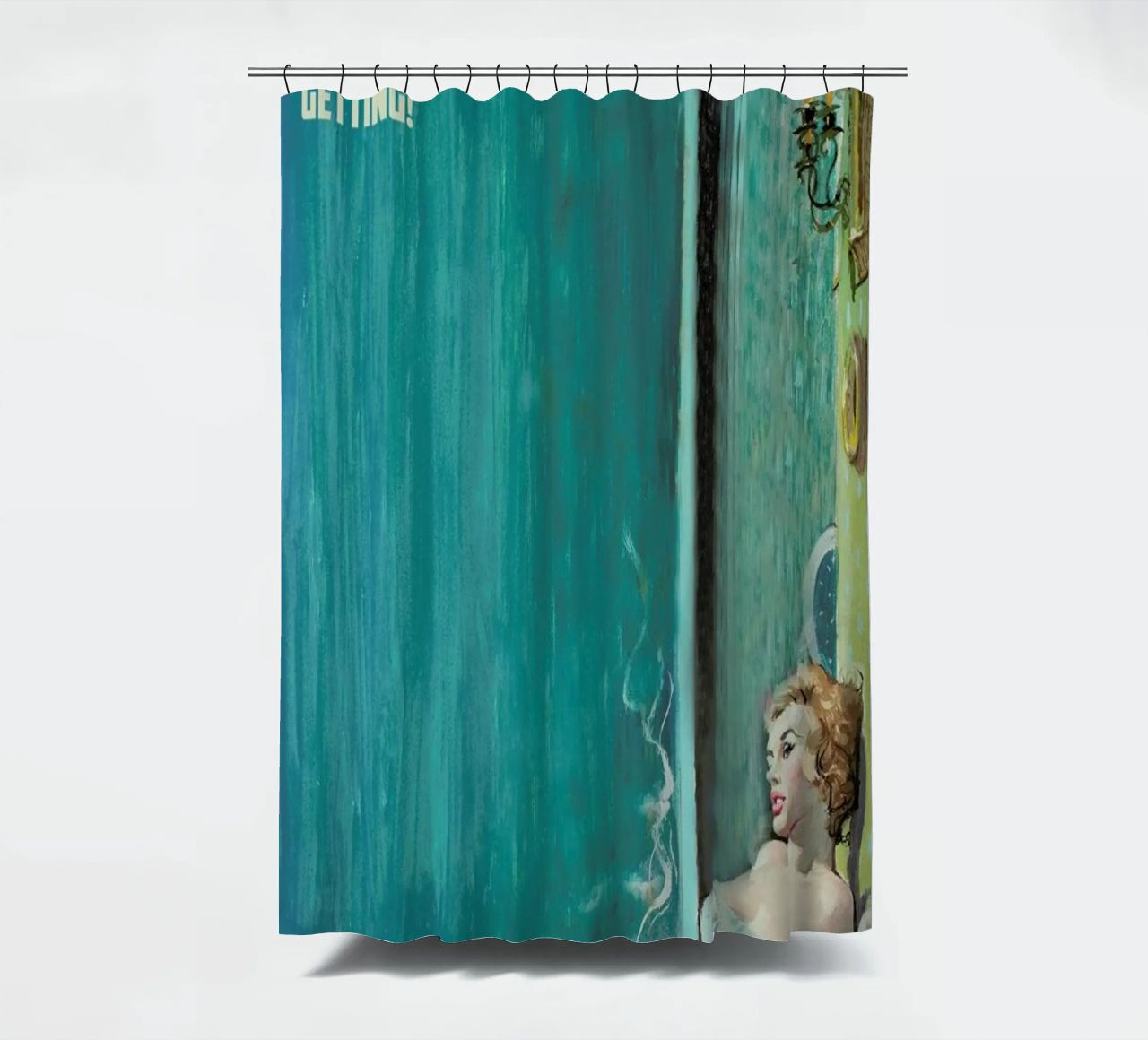 I'm Exhausted By How Stupid Duschvorhang von Gallery Print and Art Limited