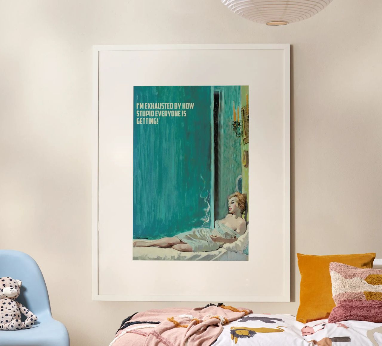 I'm Exhausted By How Stupid carta hahnemühle da Gallery Print and Art Limited