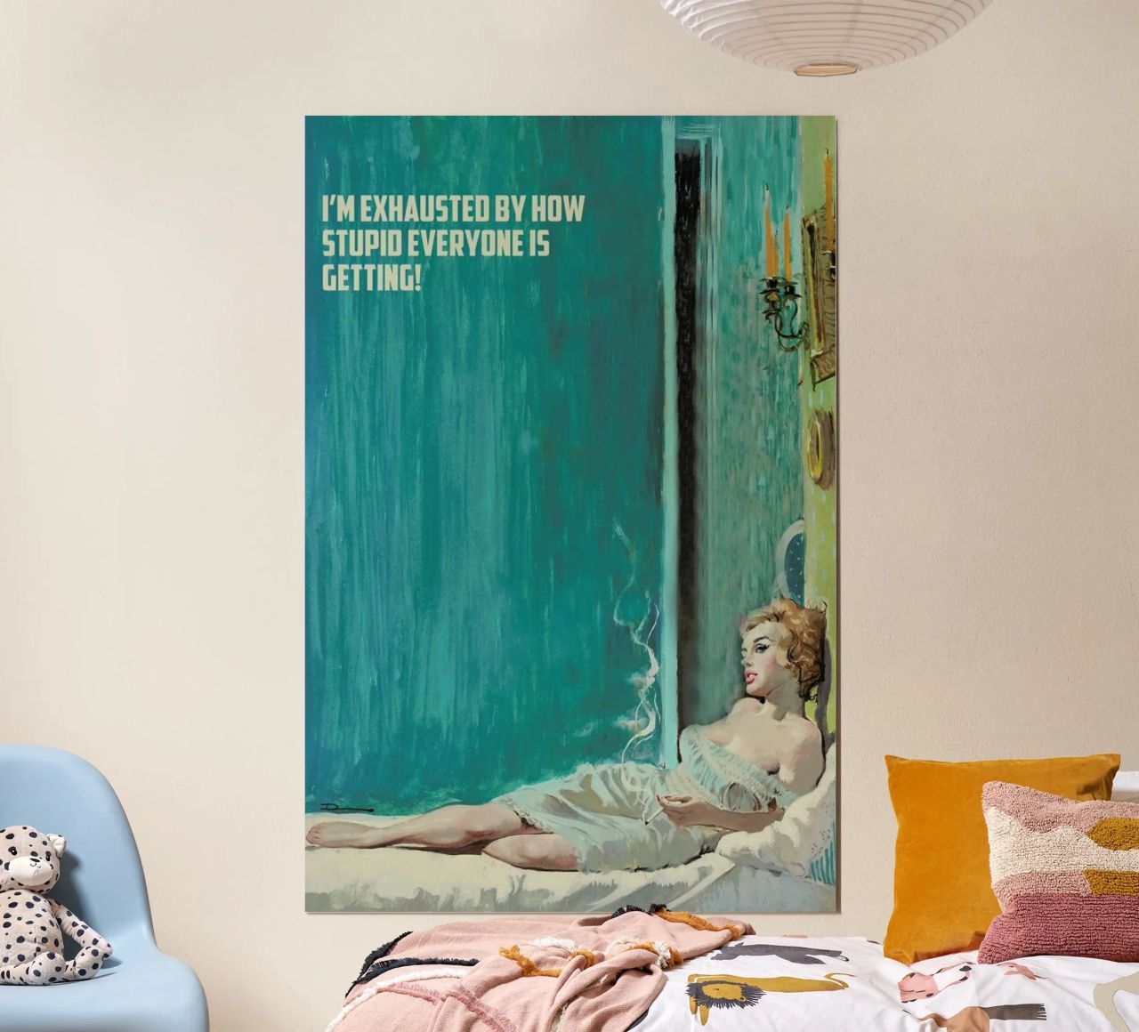I'm Exhausted By How Stupid carta hahnemühle da Gallery Print and Art Limited
