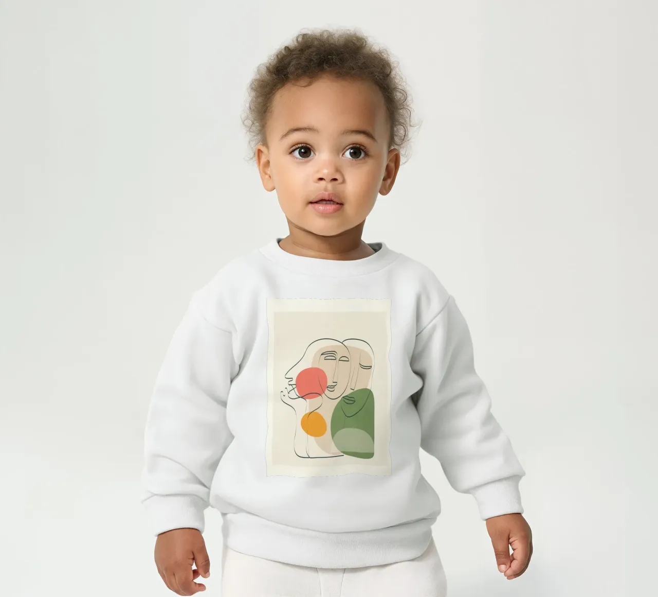 Abstract Sunset Portrait 03 felpa neonato da Flow Line