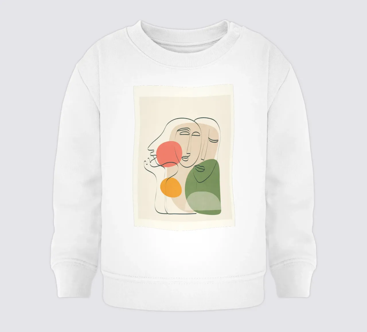 Abstract Sunset Portrait 03 sudadera de bebé de Flow Line
