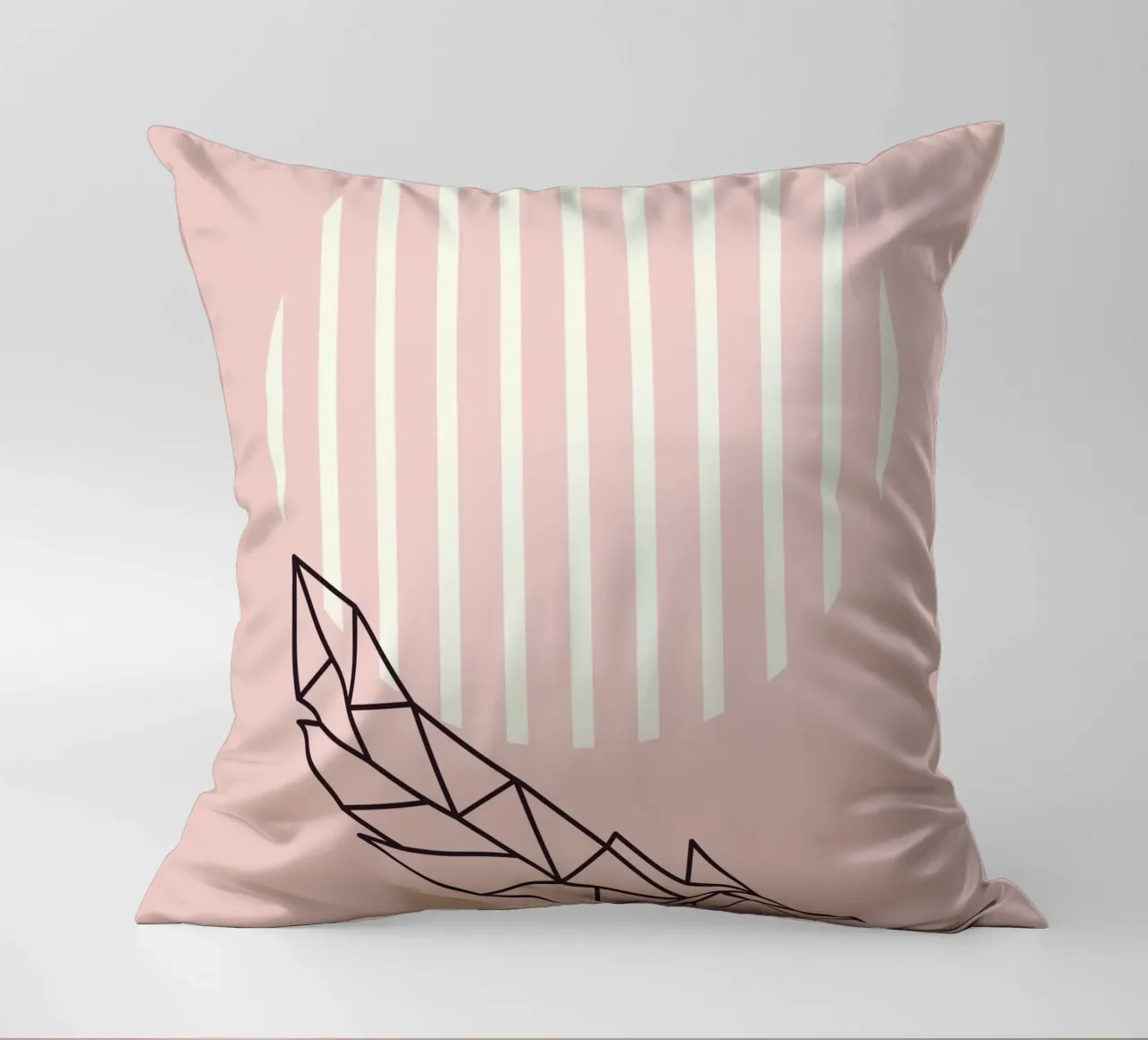 Geometrie da vivaio in rosa cuscino da Little Dean