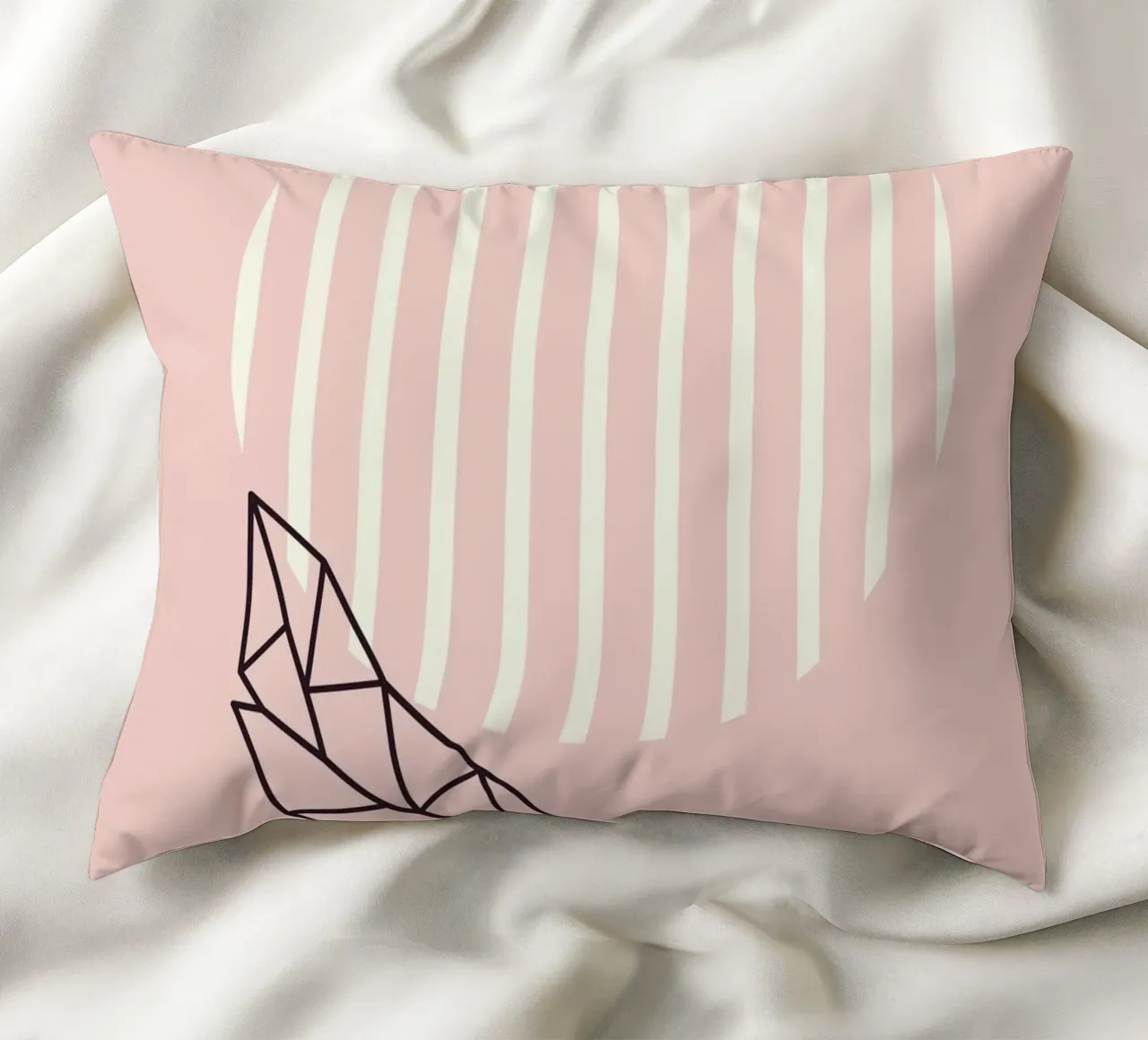 Geometrie da vivaio in rosa cuscino da Little Dean