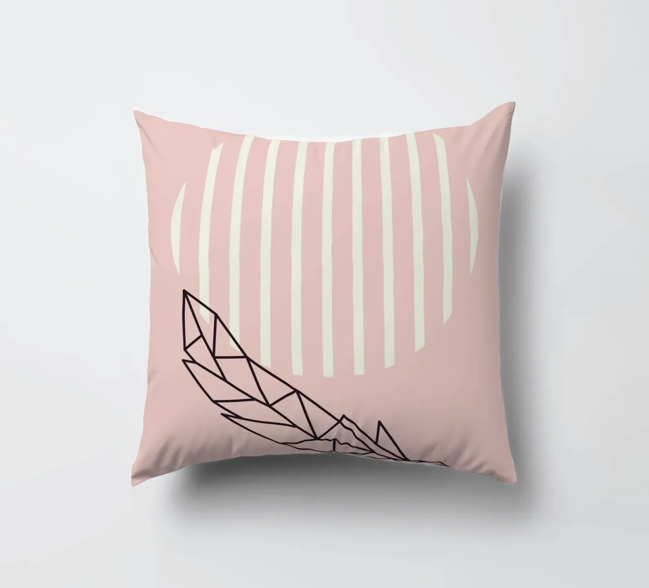 Geometrie da vivaio in rosa cuscino da Little Dean