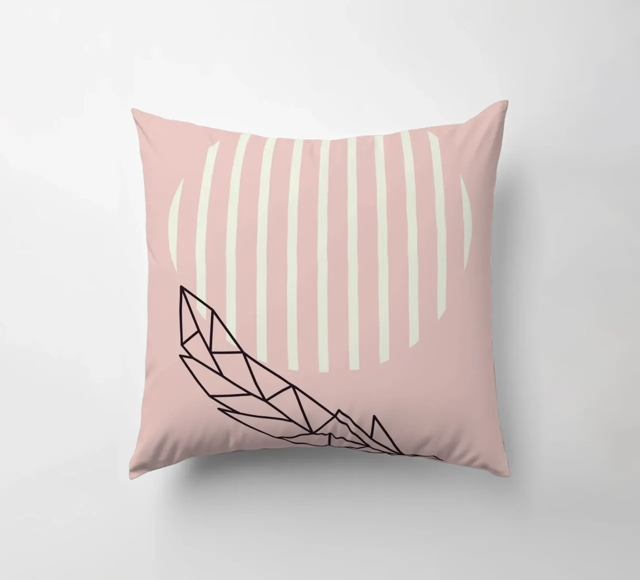 Geometrie da vivaio in rosa cuscino da Little Dean