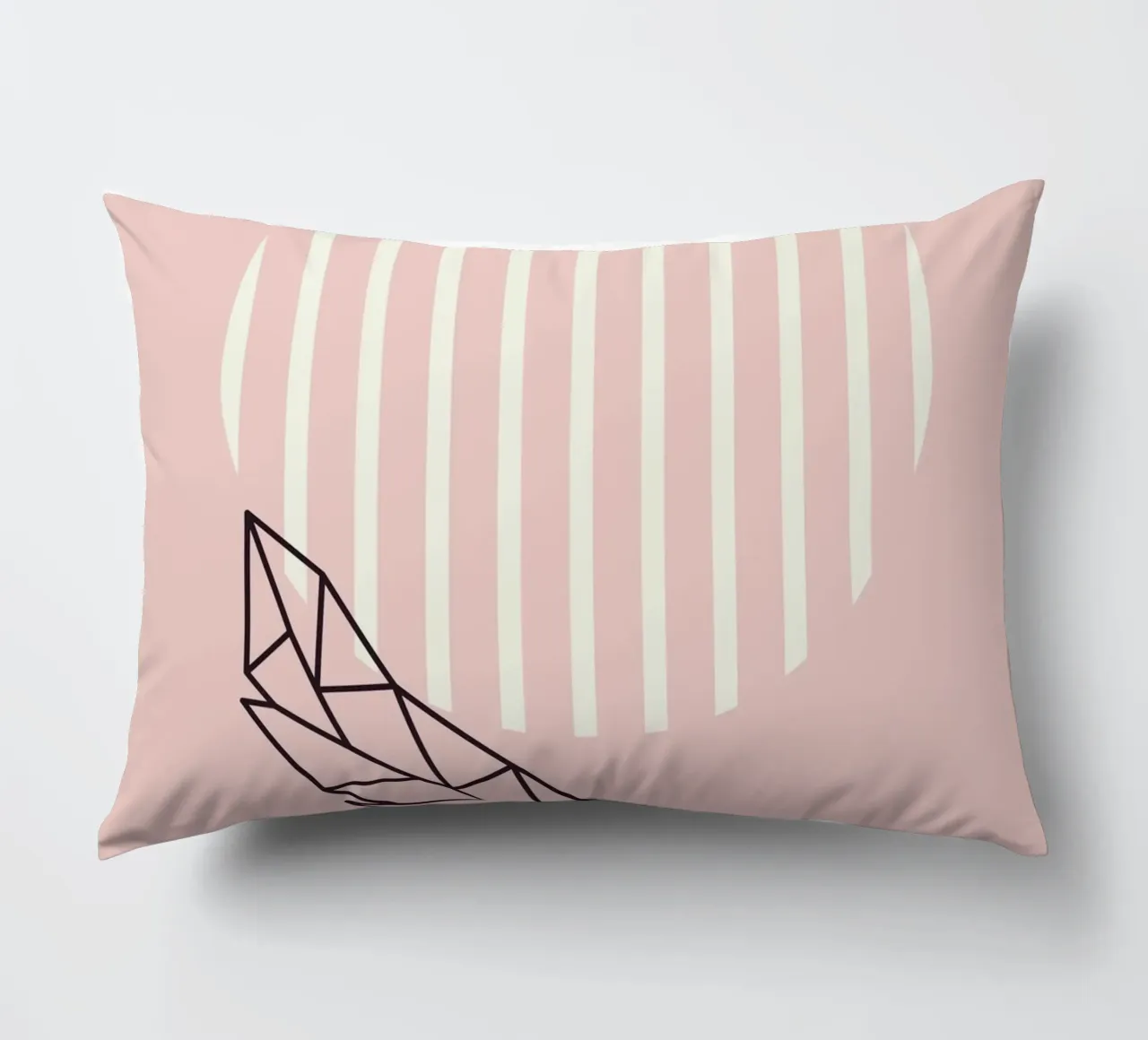 Geometrie da vivaio in rosa cuscino da Little Dean
