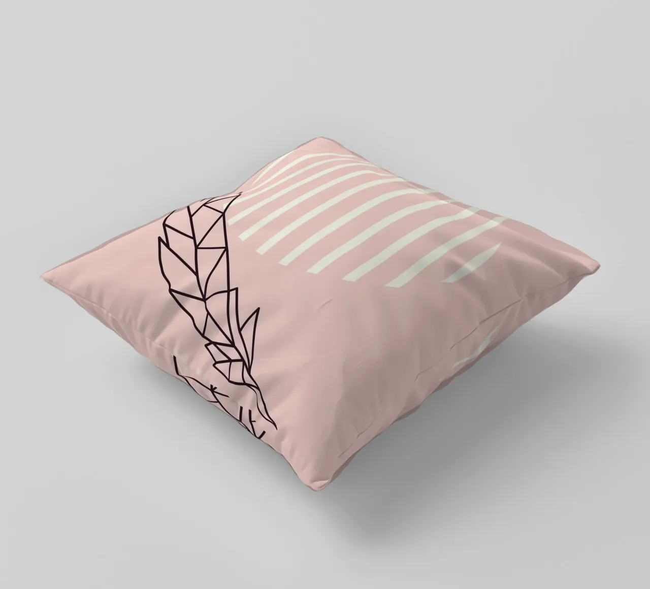 Geometrie da vivaio in rosa cuscino da Little Dean
