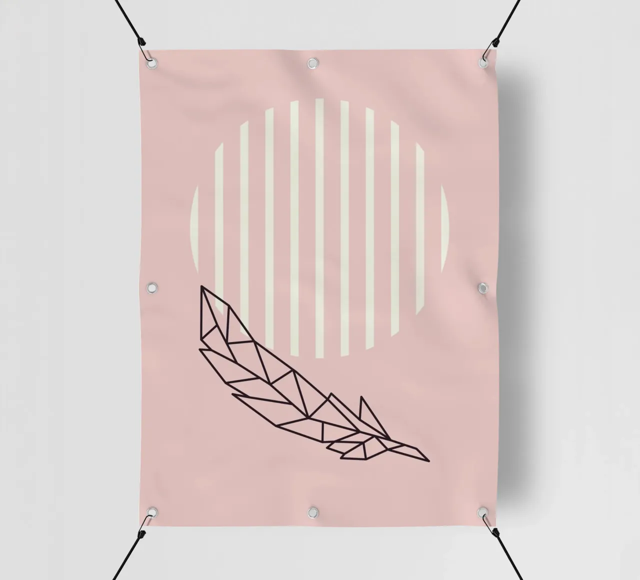 Geometrie da vivaio in rosa telo in pvc da Little Dean