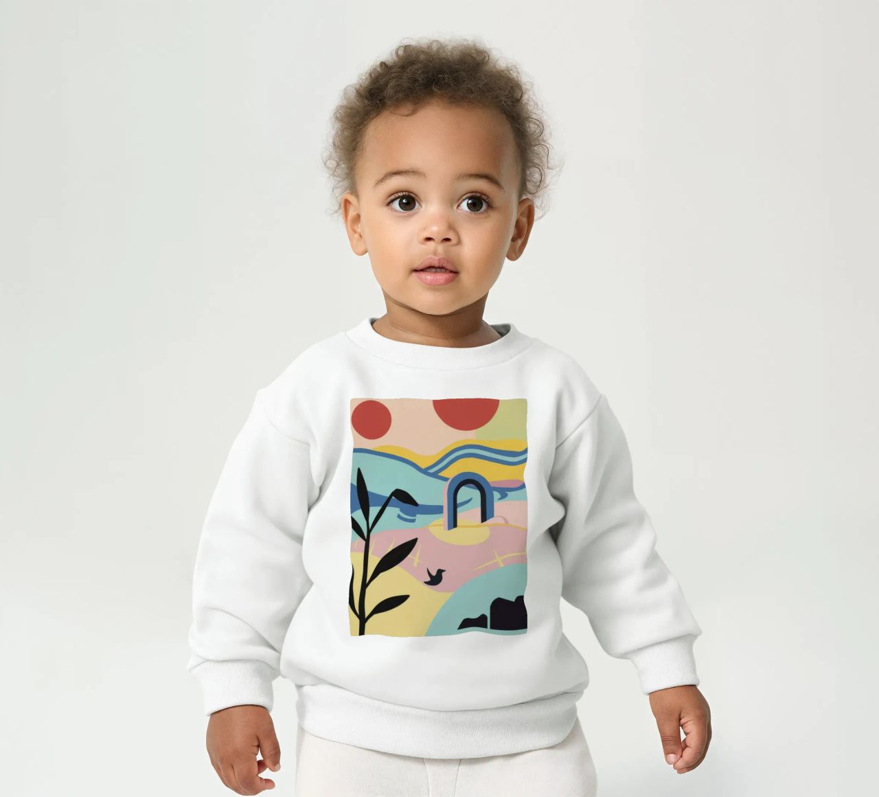 Formas costeras abstractas sudadera de bebé de Chroma Haven
