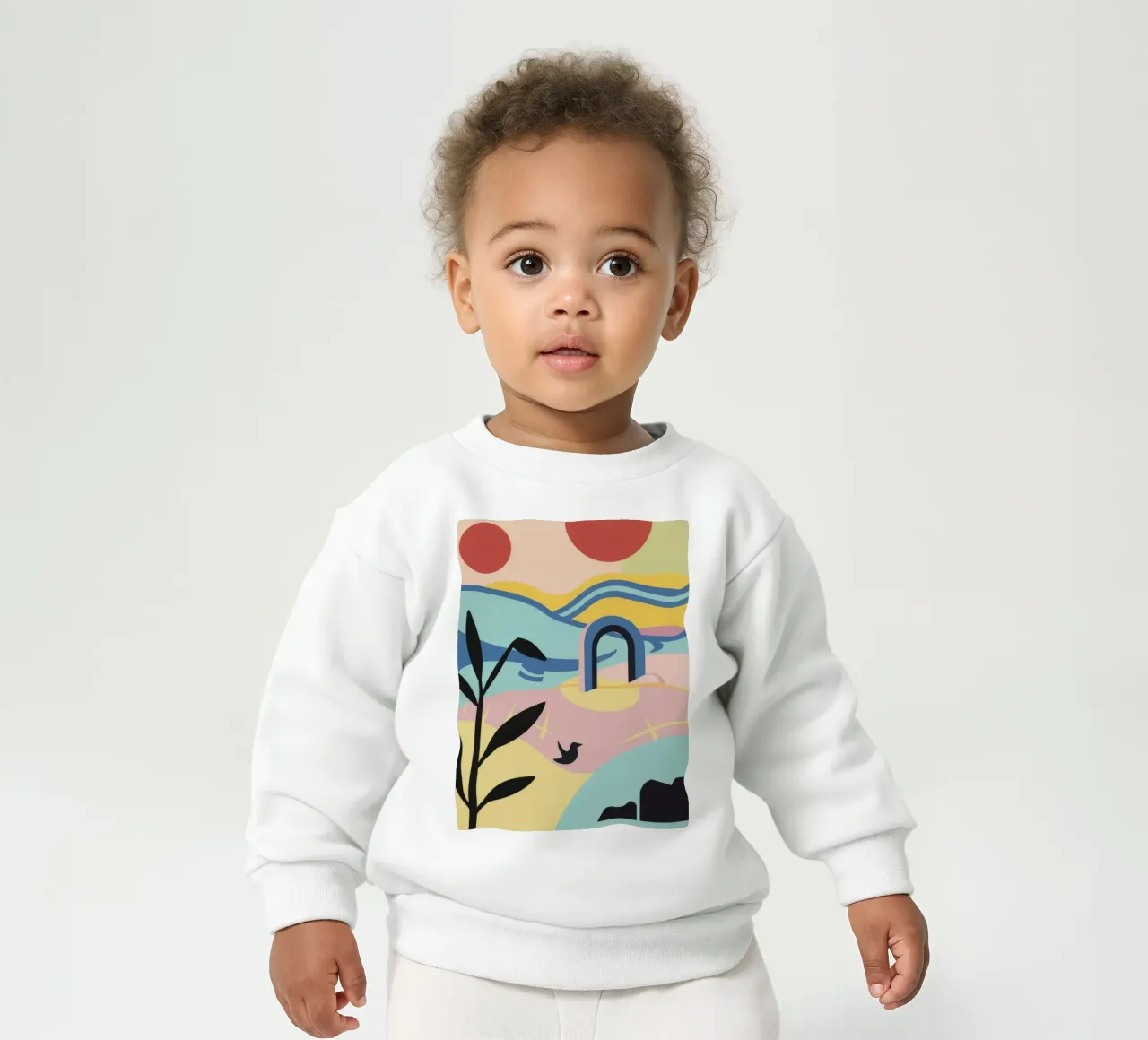 Forme costiere astratte felpa neonato da Chroma Haven