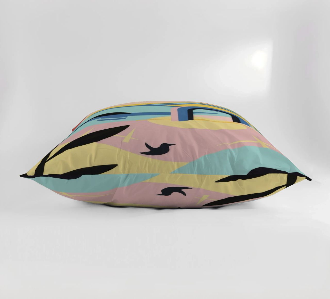 Abstract Coastal Forms decorative cushion by Chroma Haven