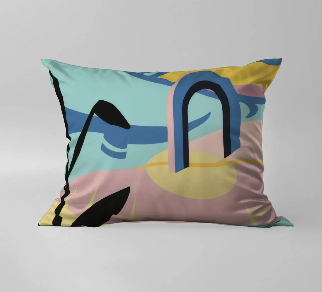 Forme costiere astratte cuscino da Chroma Haven