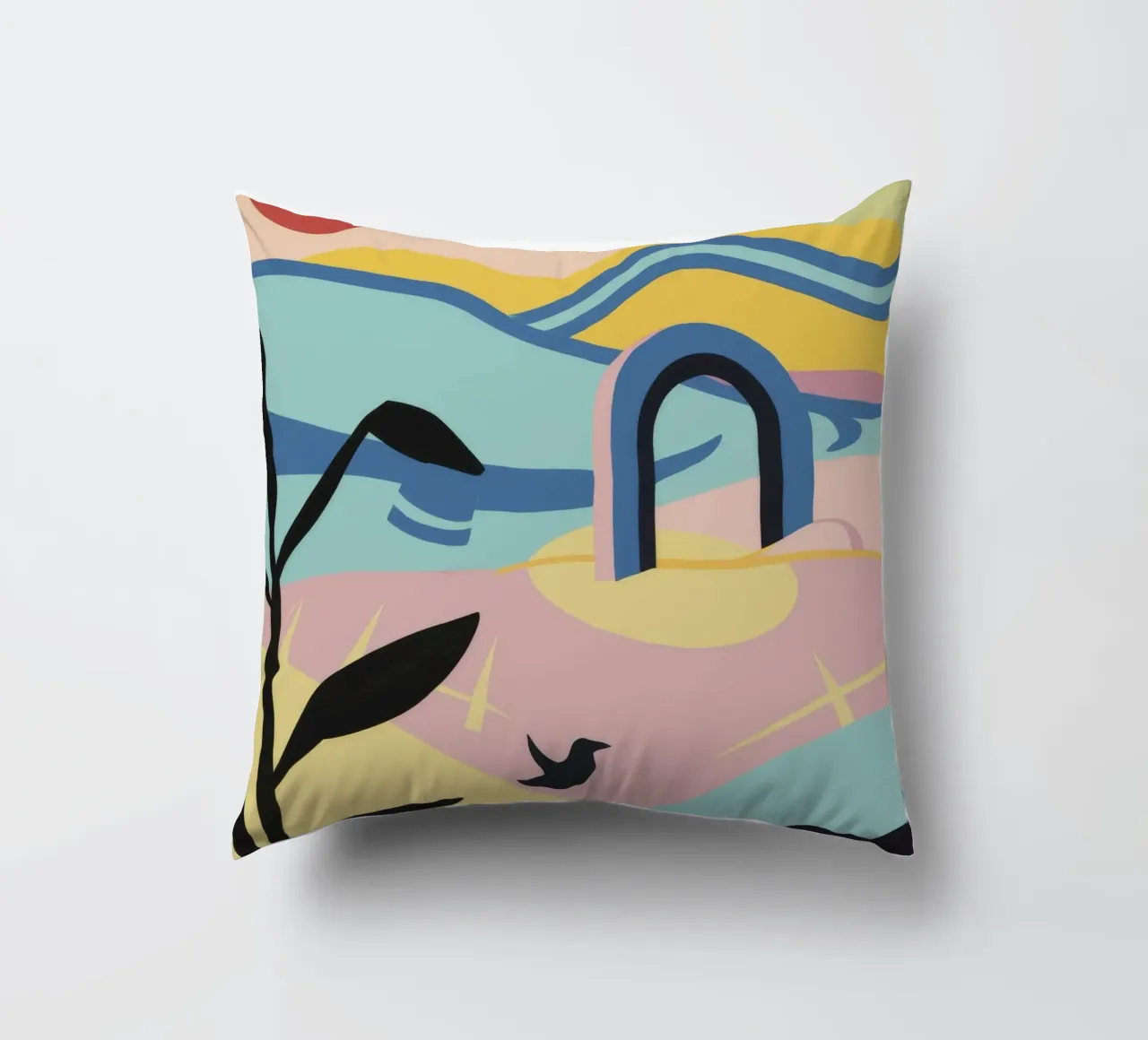 Forme costiere astratte cuscino da Chroma Haven