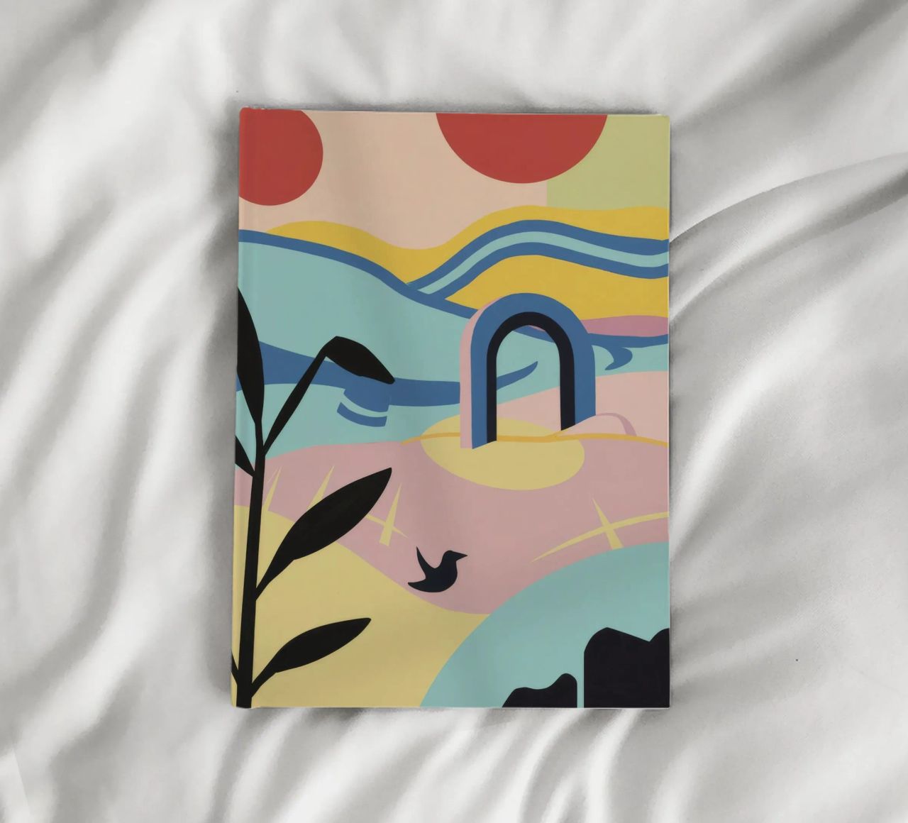 Abstract Coastal Forms notebook by Chroma Haven