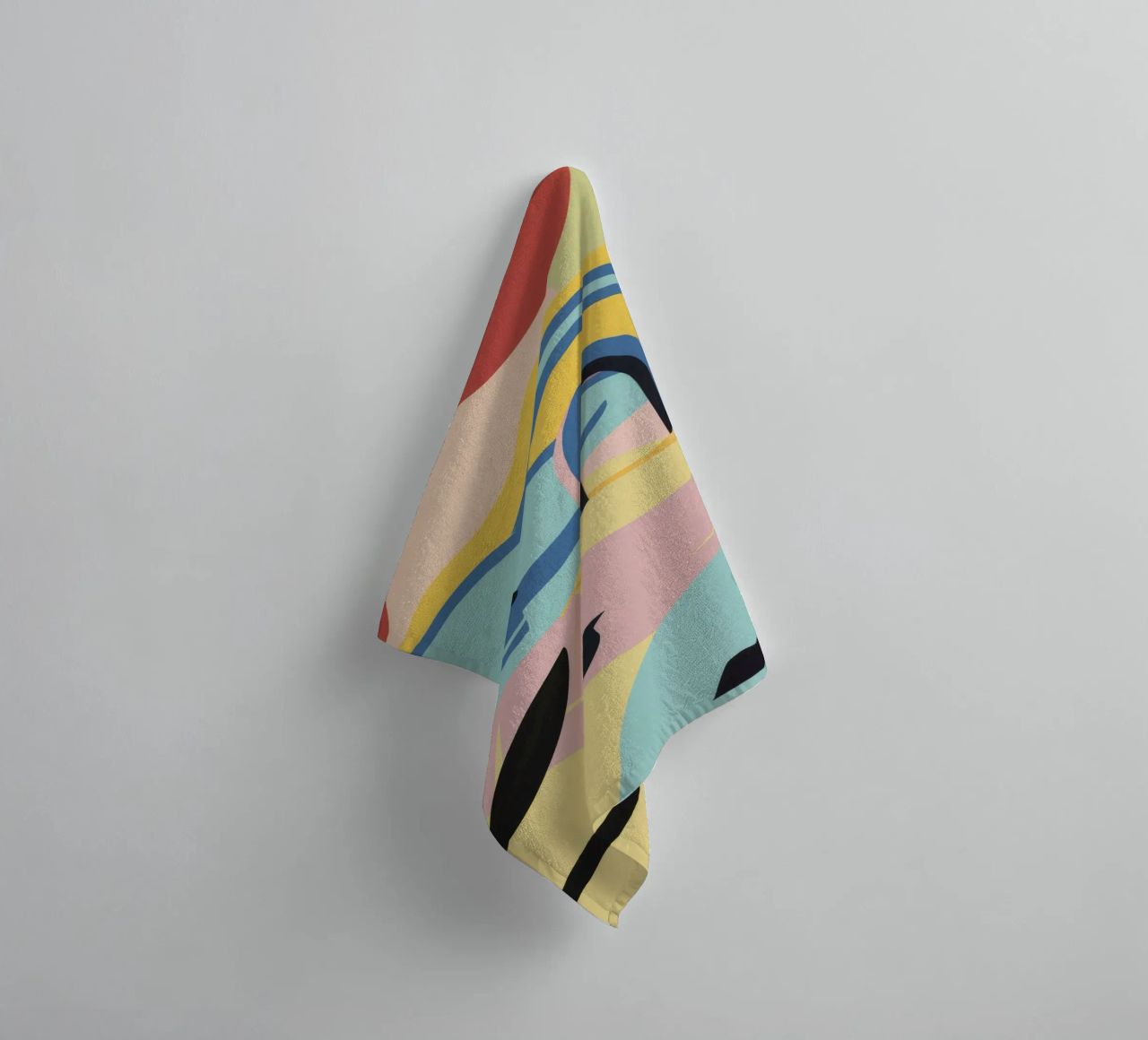 Abstract Coastal Forms towel by Chroma Haven