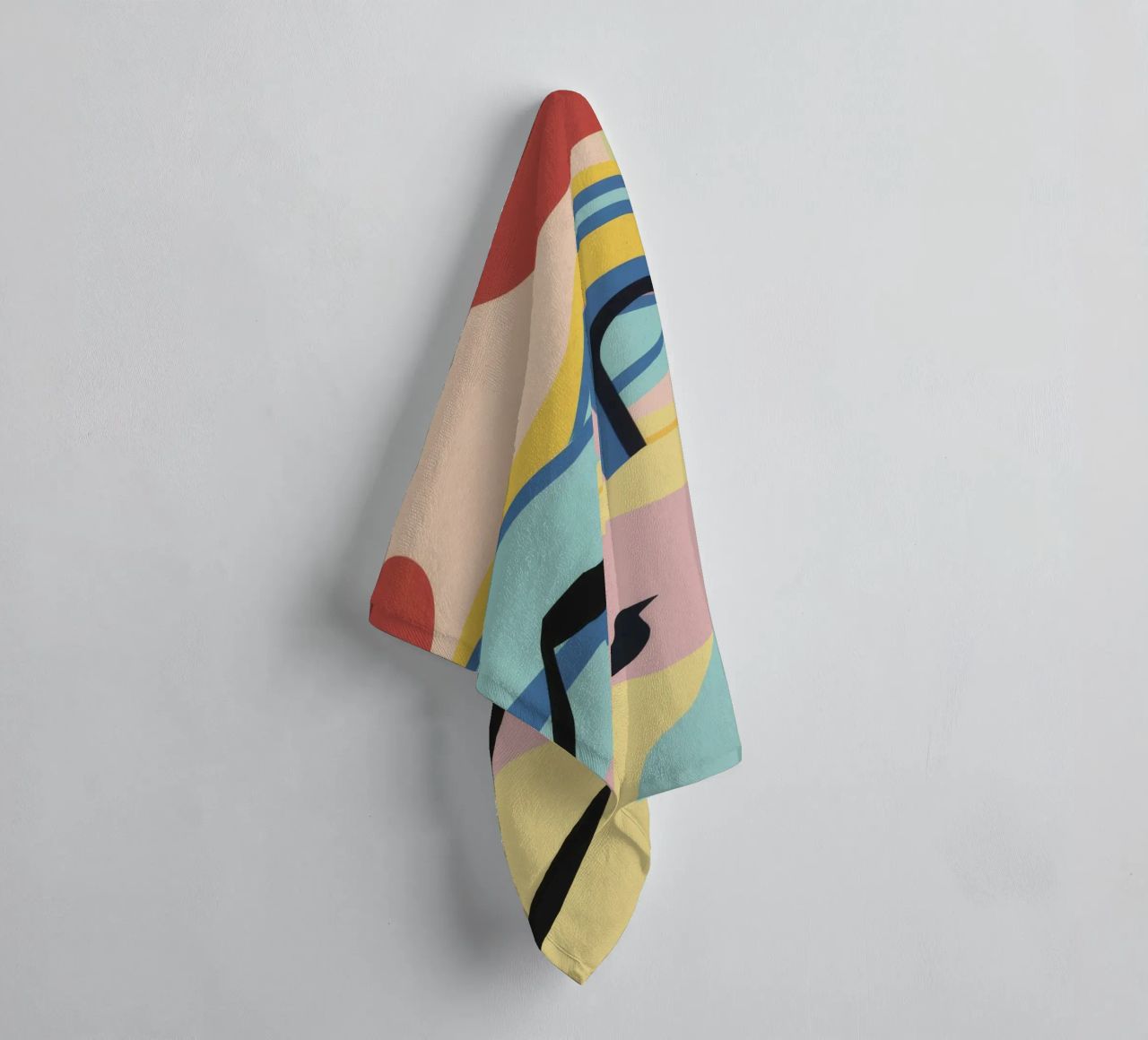 Abstract Coastal Forms towel by Chroma Haven